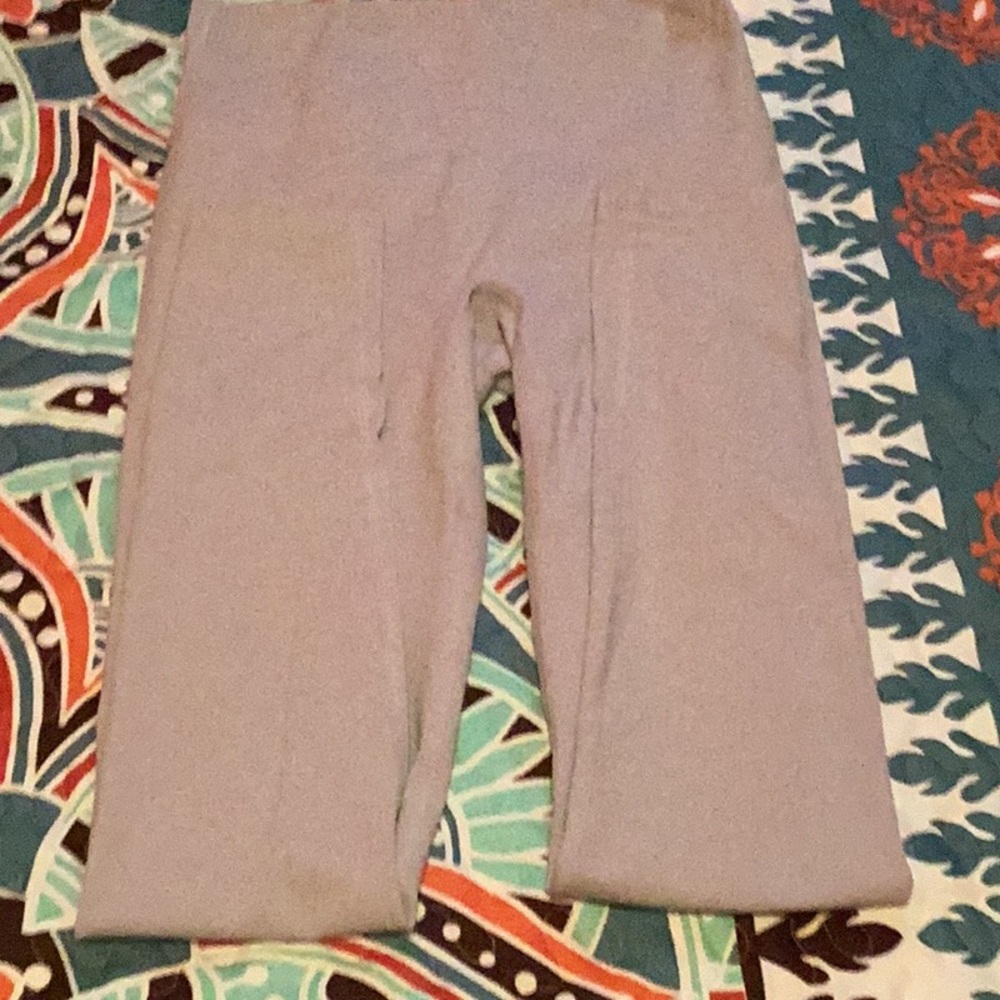 Gray Cropped Pants